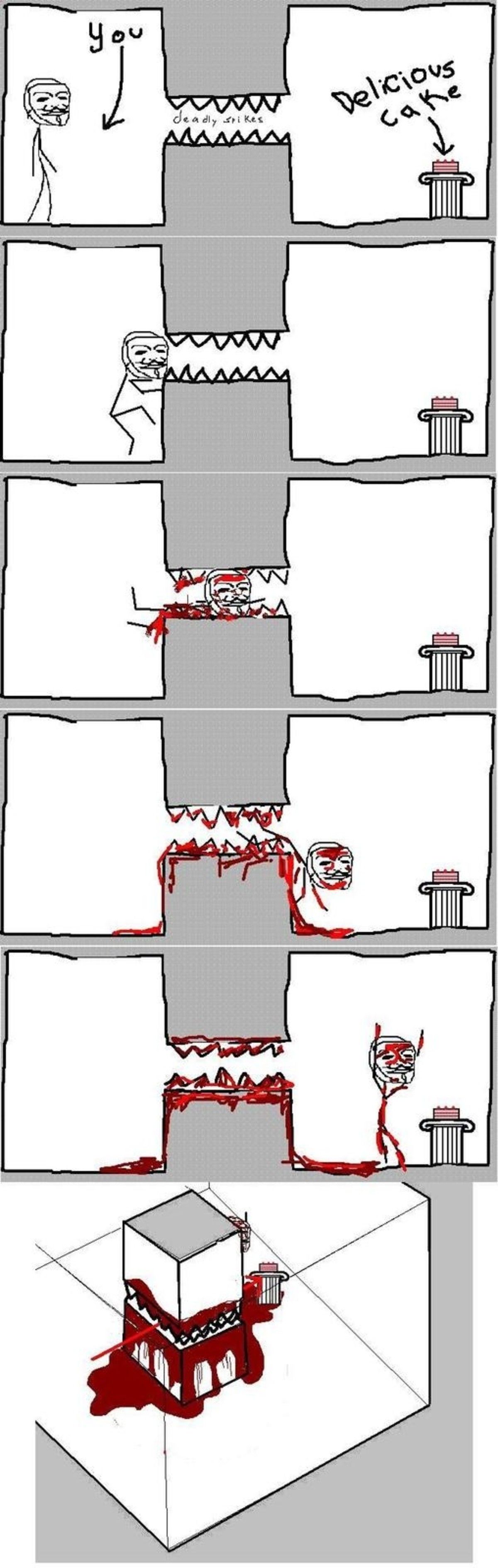 (the cake was poisoned anyway)