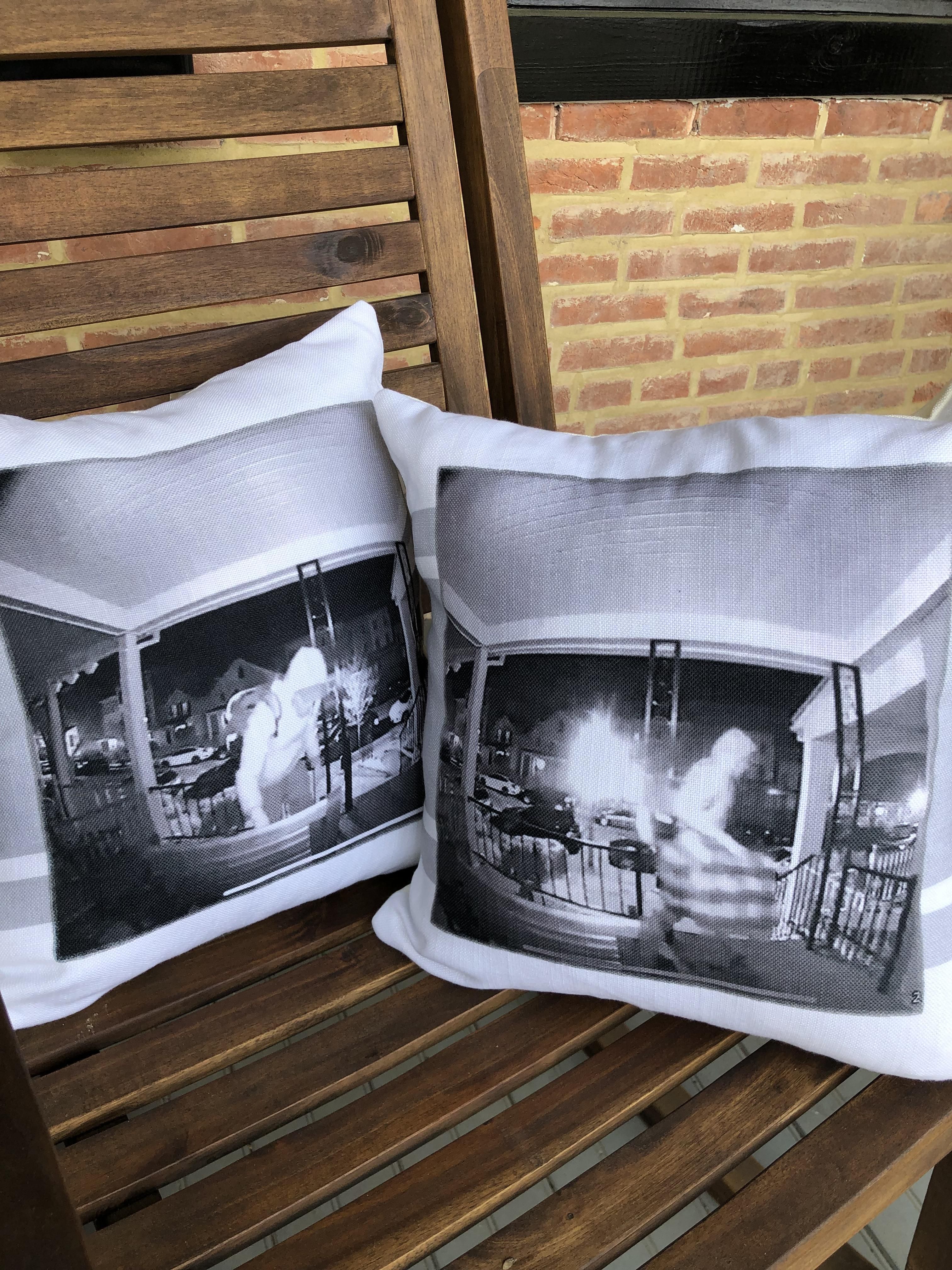 Someone stole pillows off our front porch so got some new ones.