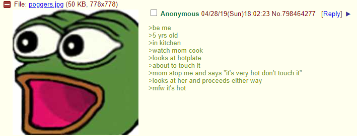 Anon finds out that it's hot