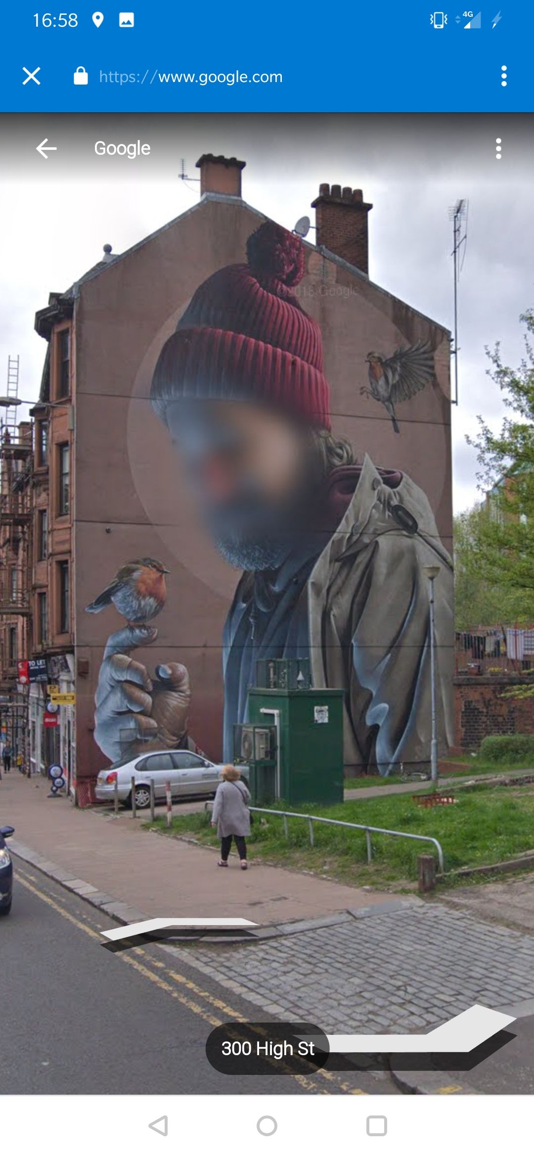 Google respect privacy so much that they will blur out a man's face on some street art, but happily sell your data to advertisers