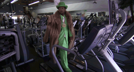 How I felt when I went to the gym in my brand new workout clothes.