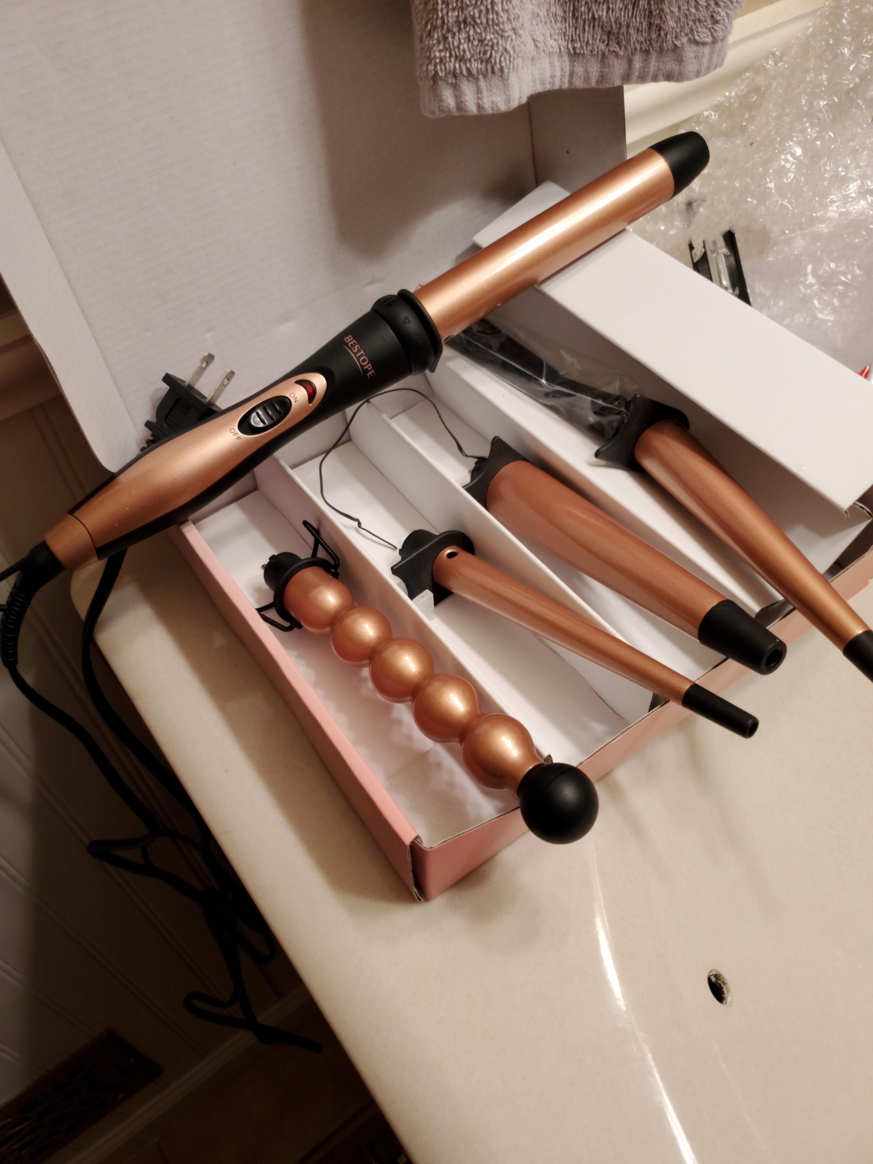 My wife bought a new curling iron I think.