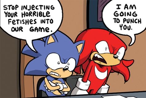 My reaction to all things outside of the main sonic games and cartoons