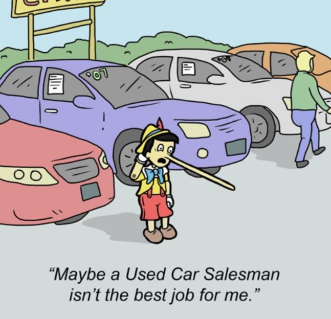 My friend sent me this. The funniest part is, I'm a car salesman.