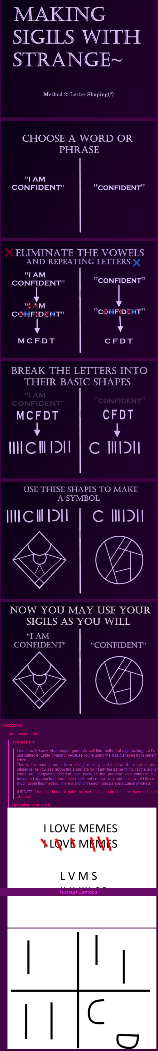 How to make sigils (worth the read)