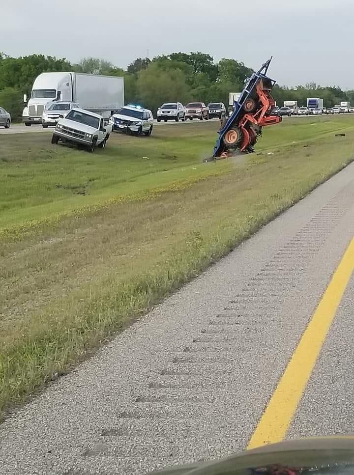 All I can say is someone can sure strap a tractor.