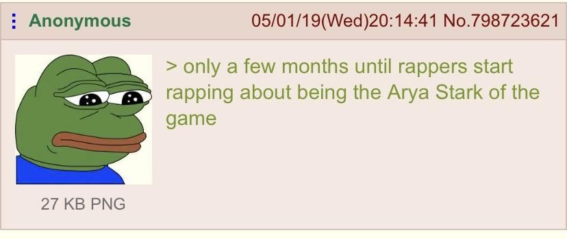 Anon on rap