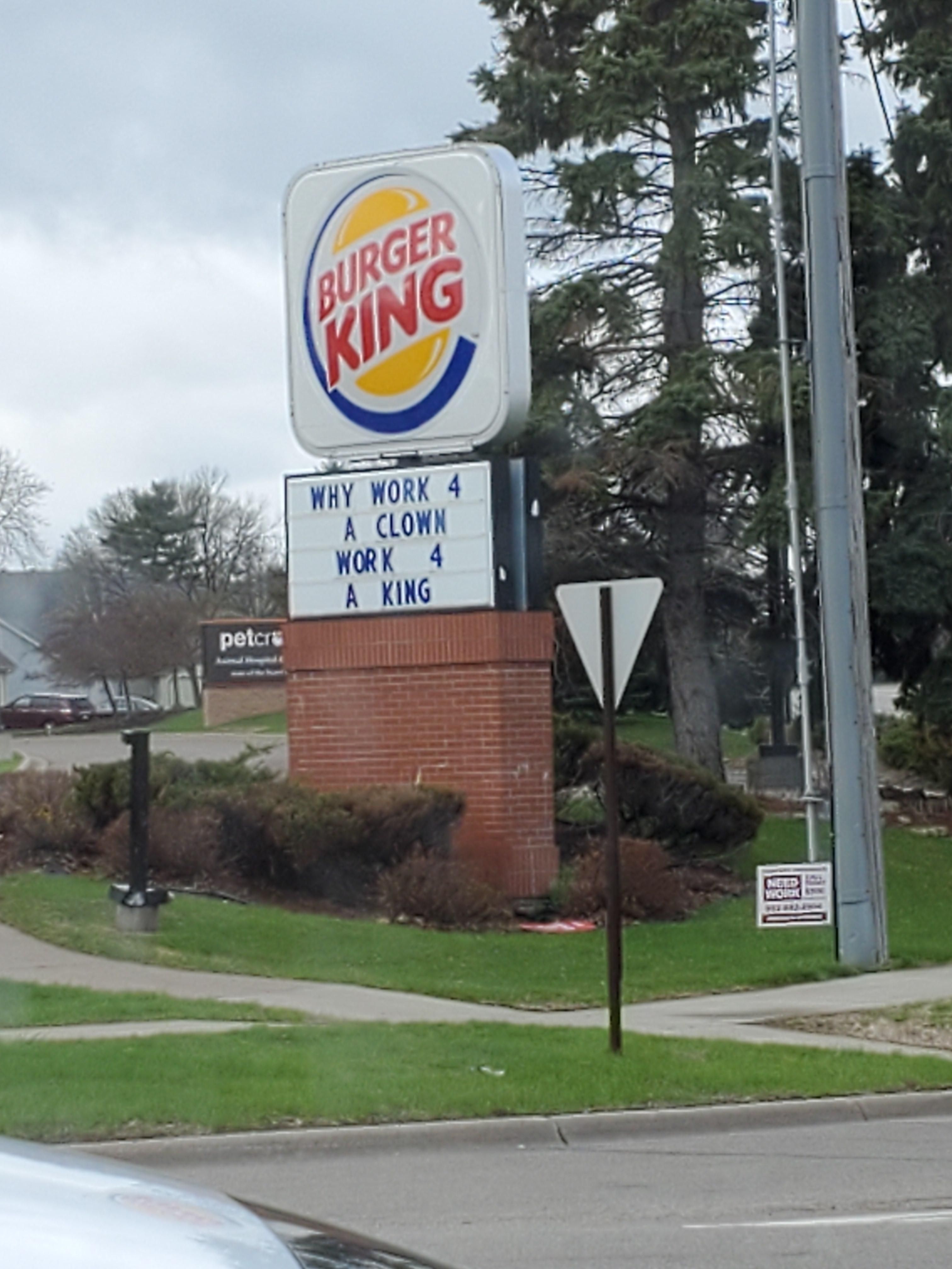 Burger Kings new slogan