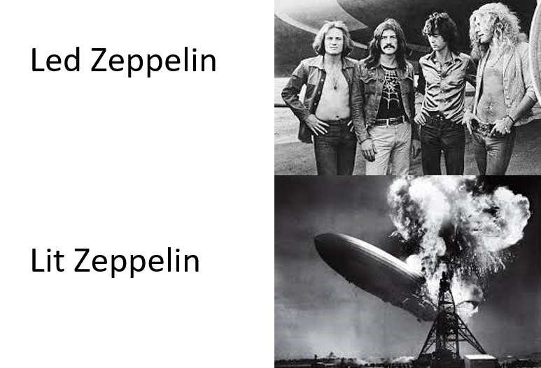 the hindenburg is falling down!