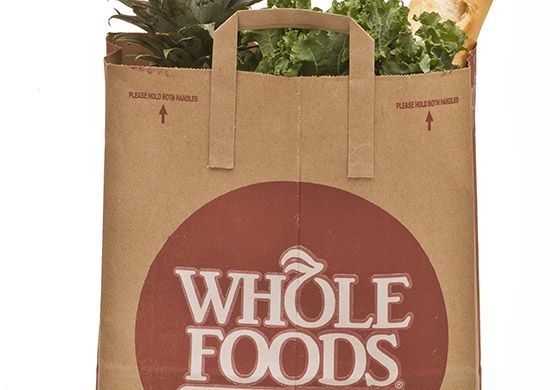 The nice thing about WholeFoods is that you can carry $100 of groceries in one small bag.