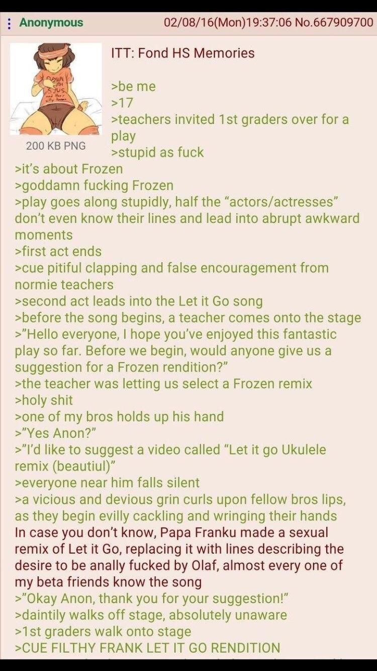 Anon and the play