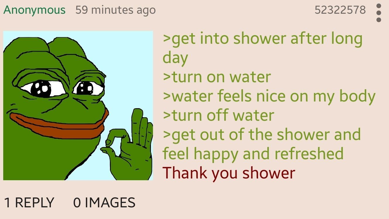 Anon in the shower