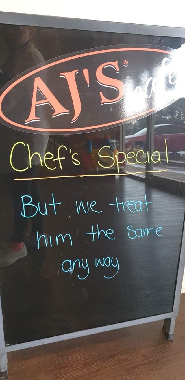 He cooks a good meal too