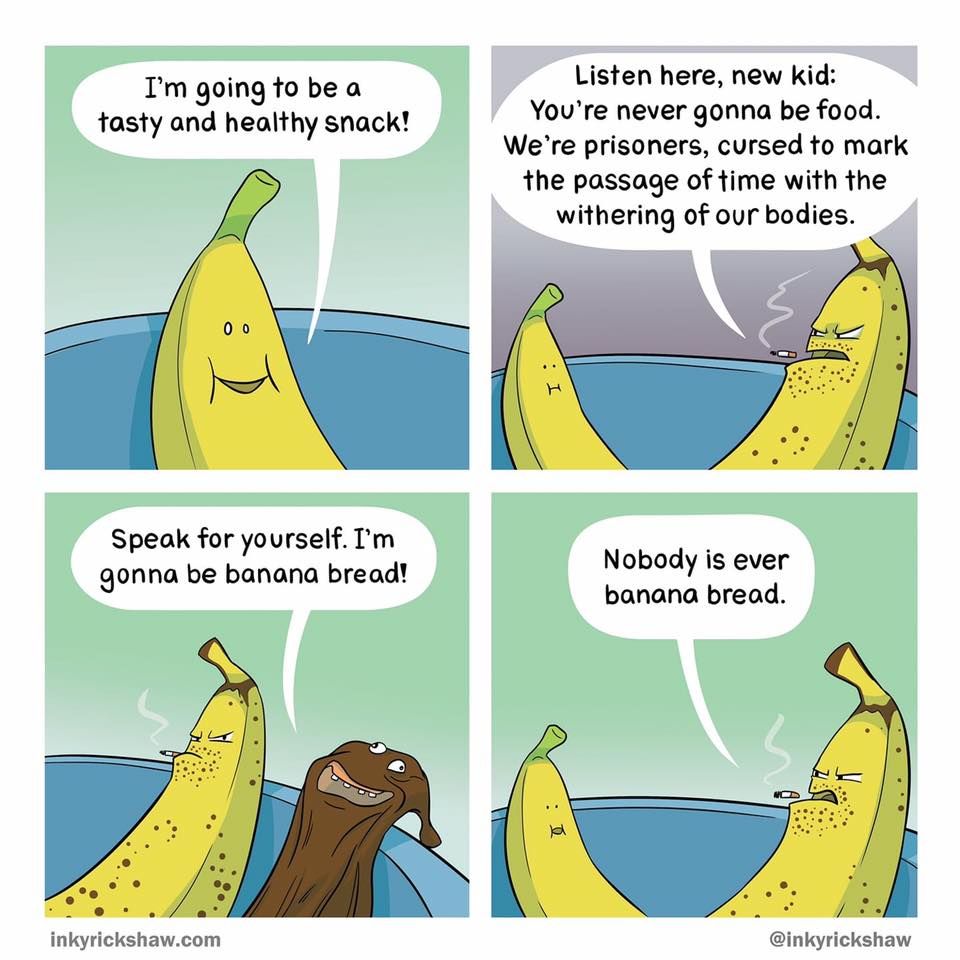 The hard life of a banana...