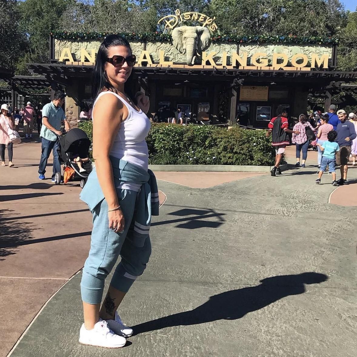 I made my mom stand in the perfect spot for our trip to Disney
