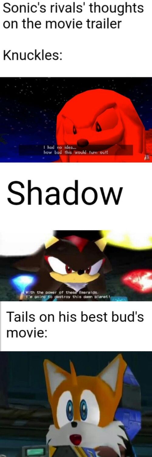 I really need to stop with Sonic in general.
