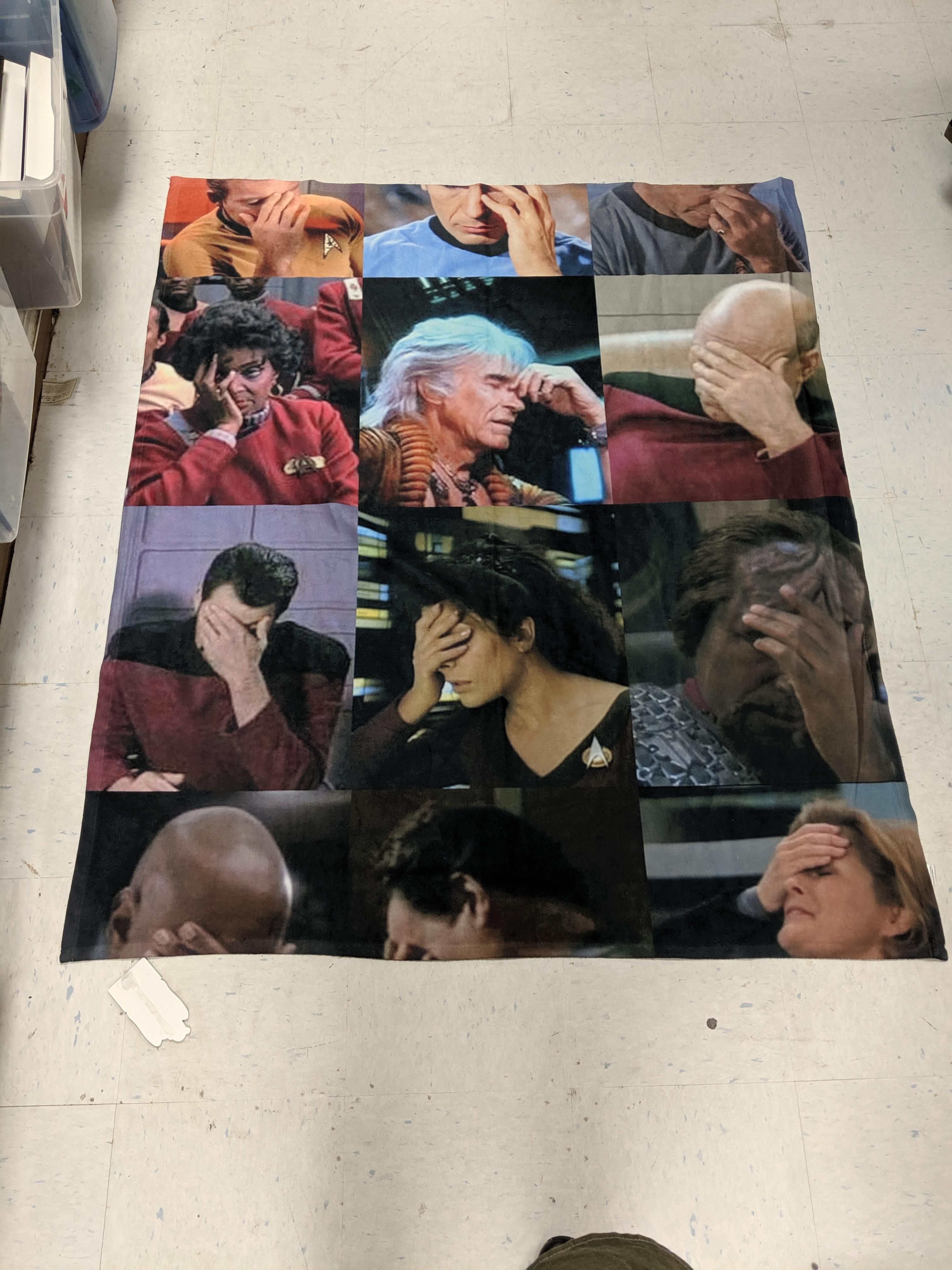 Found the perfect blanket at a thrift store today