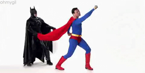 Batbro helps Superman out
