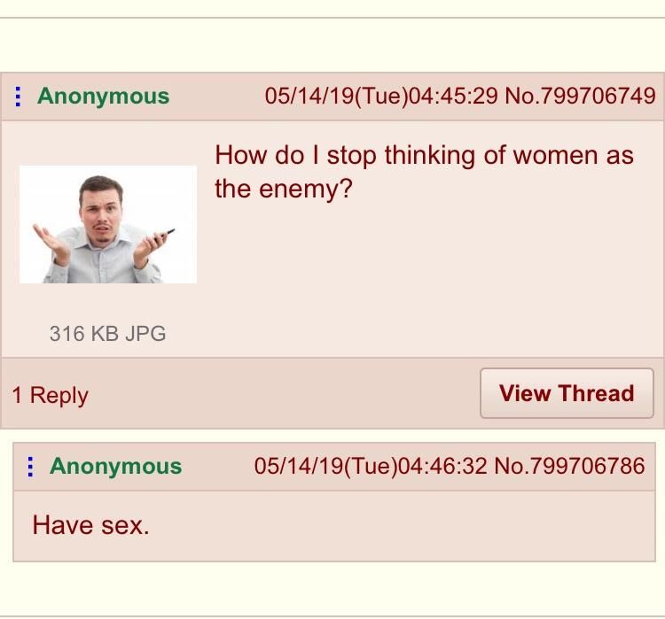Anon needs to get laid