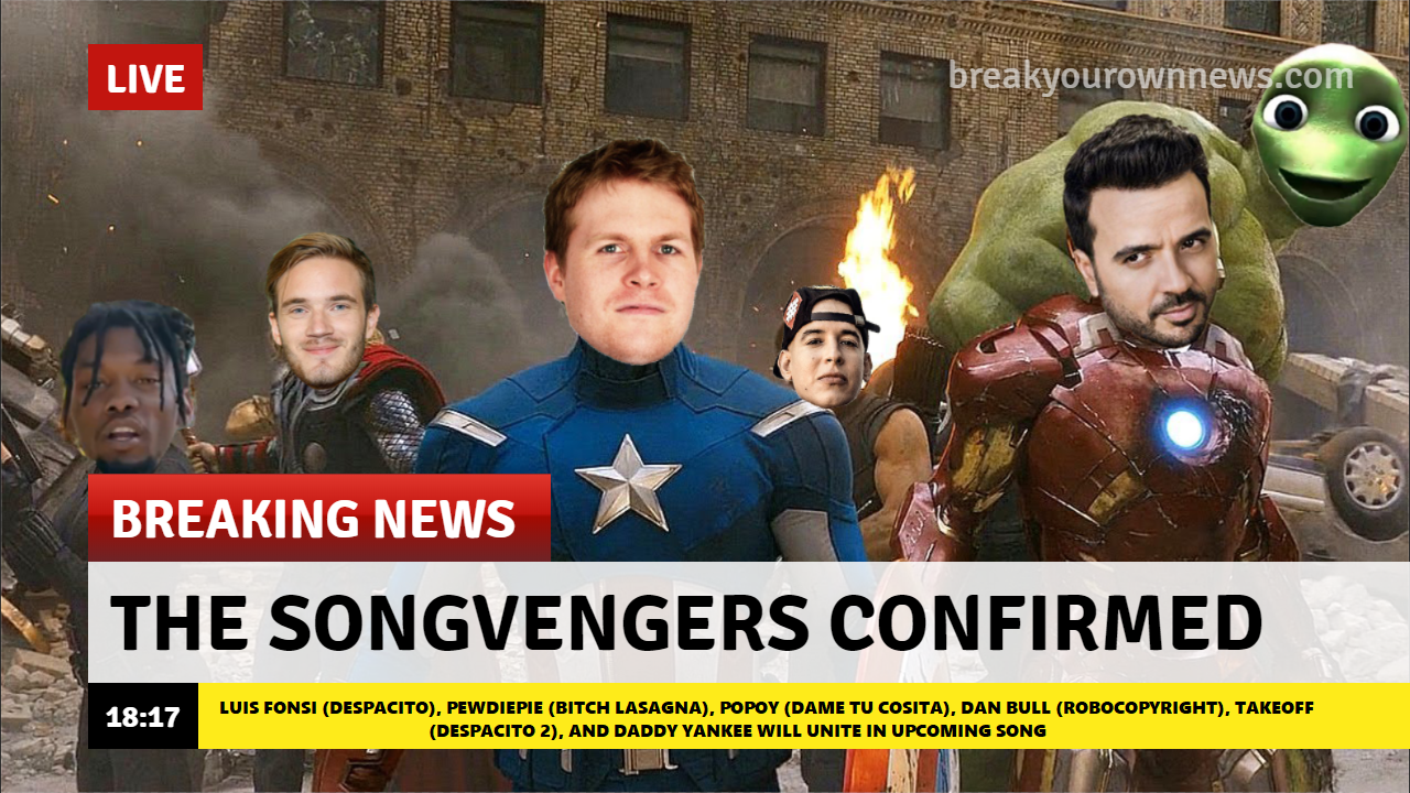 BREAKING NEWS: Crossover song titled "The Songvengers" confirmed