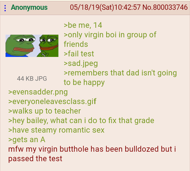 Anon at school