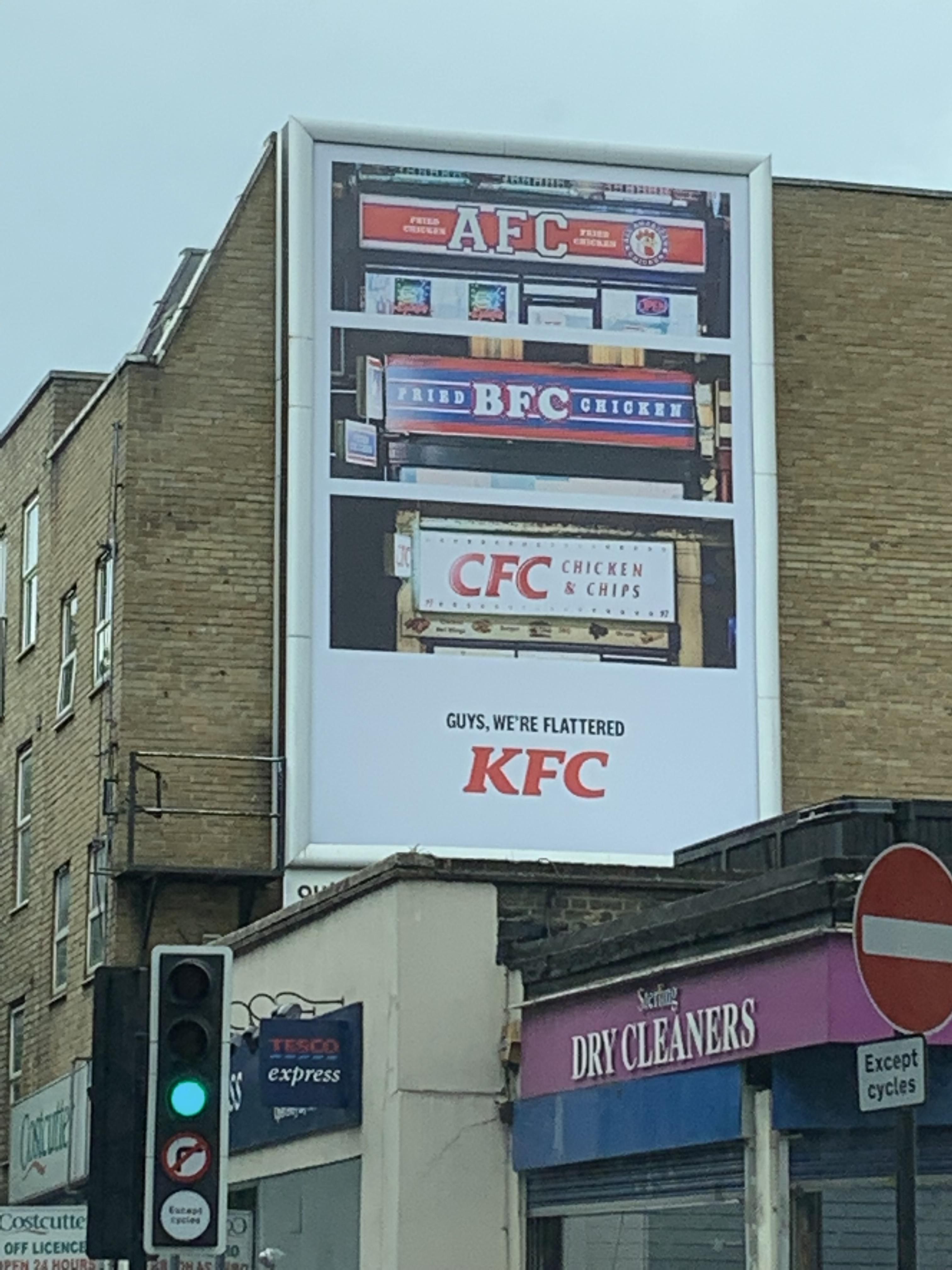 Haha, good advertising KFC