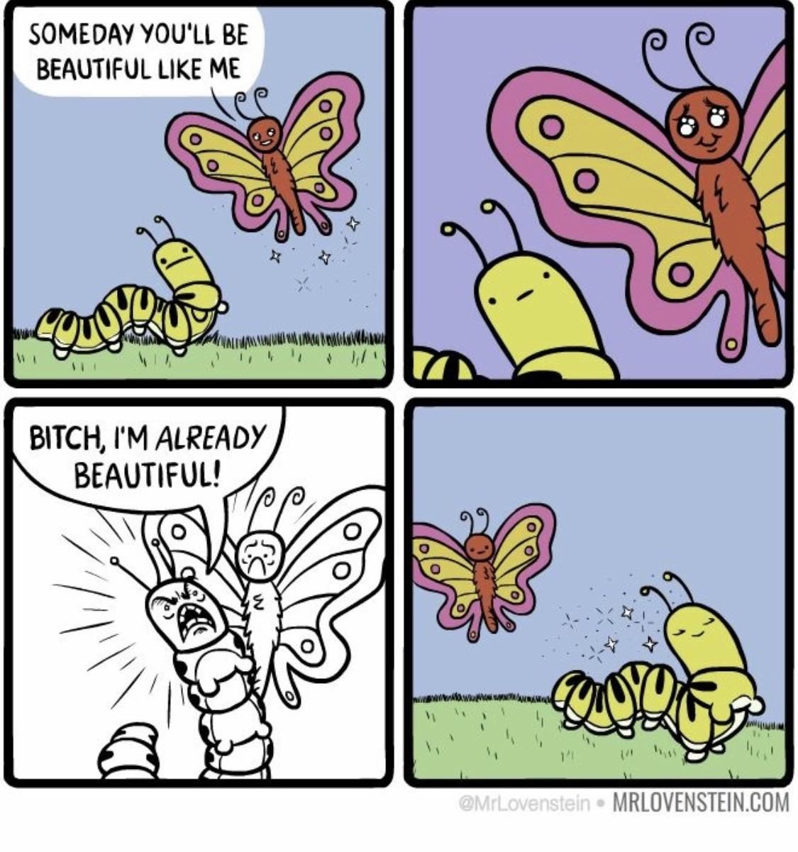 This caterpillar is my new role model