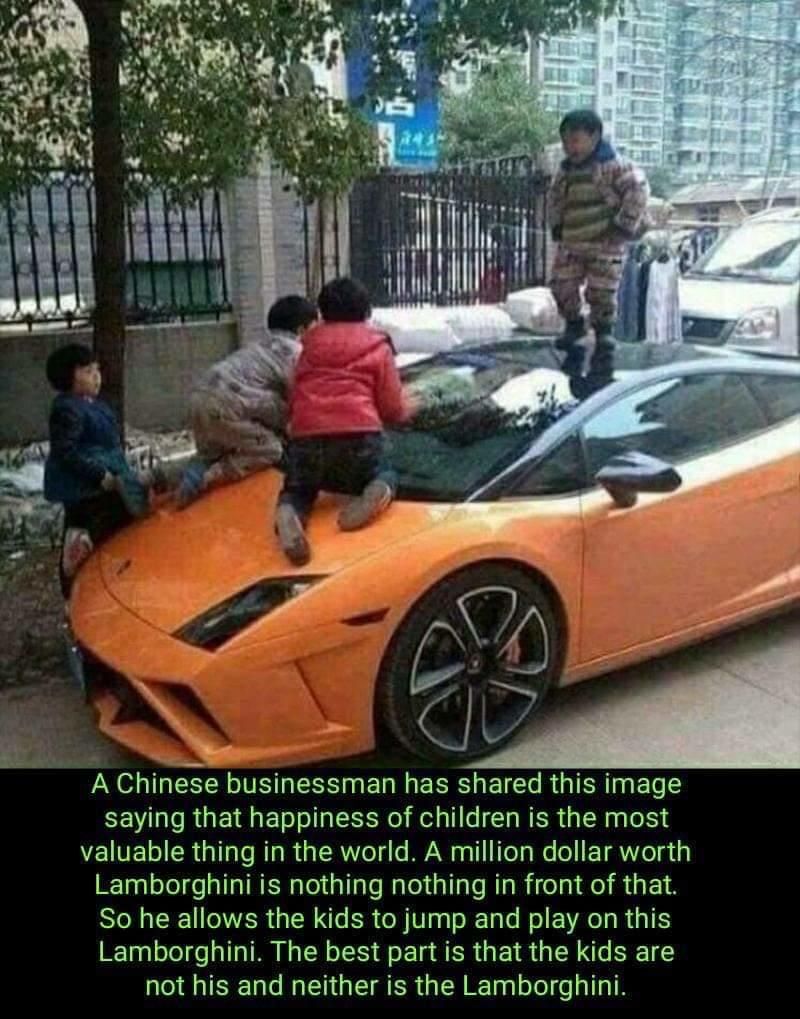 kids playing on top of car