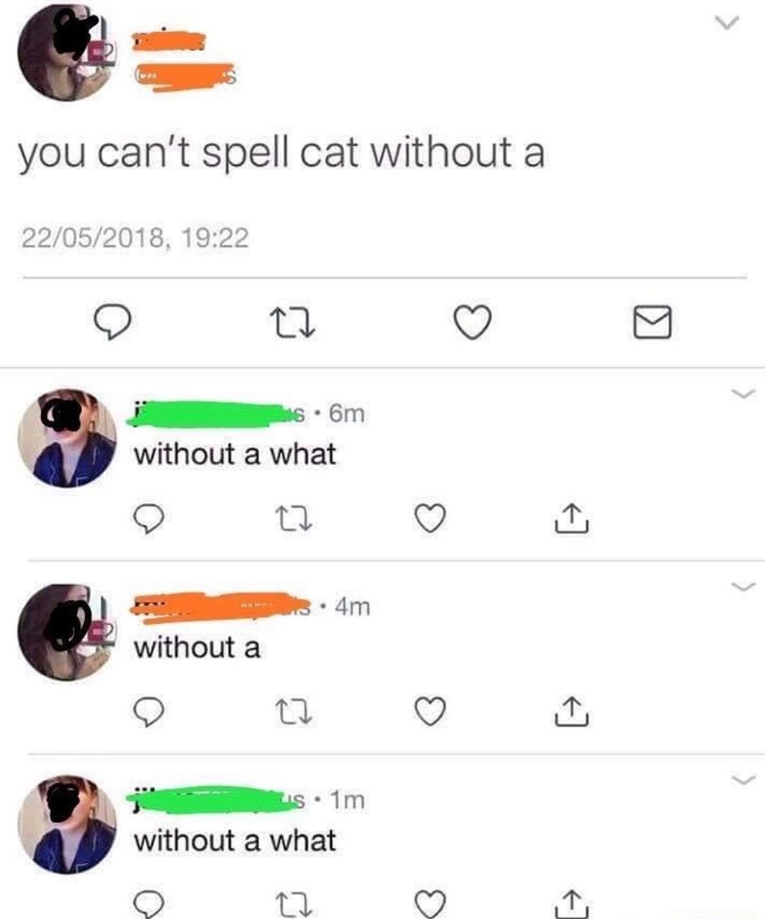 without a