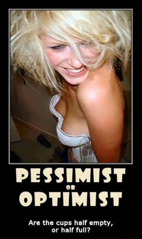 Men are pessimist