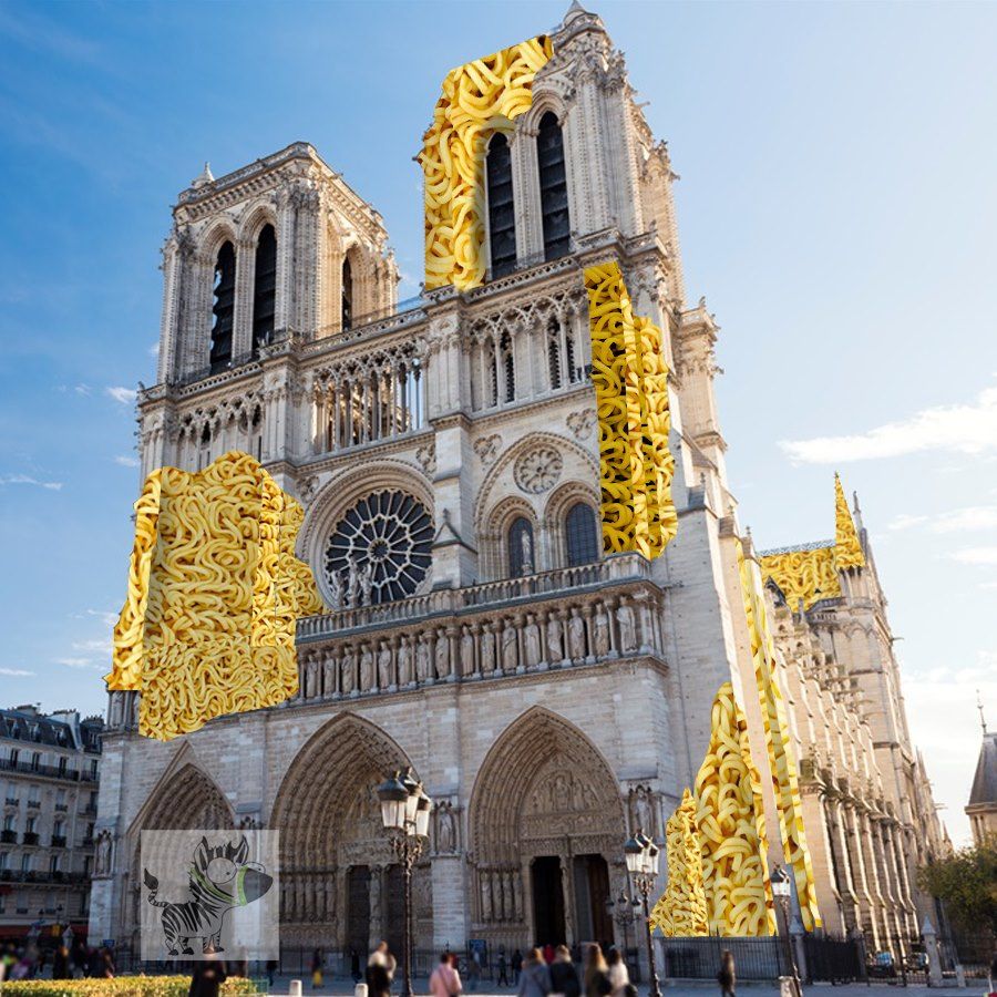 Leaked image for Notre Dame repair #noodledame