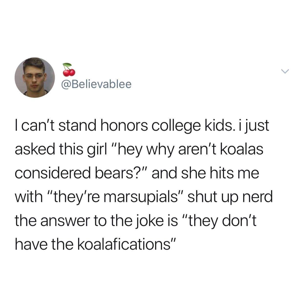 Those frickin honors kids