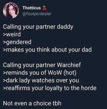 YES WARCHIEF!