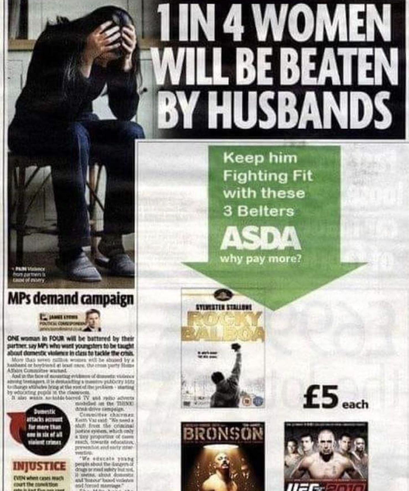 British advert placement at its best