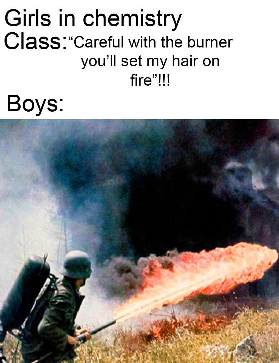 Hahaha, ich liebe den Flammenwerfer