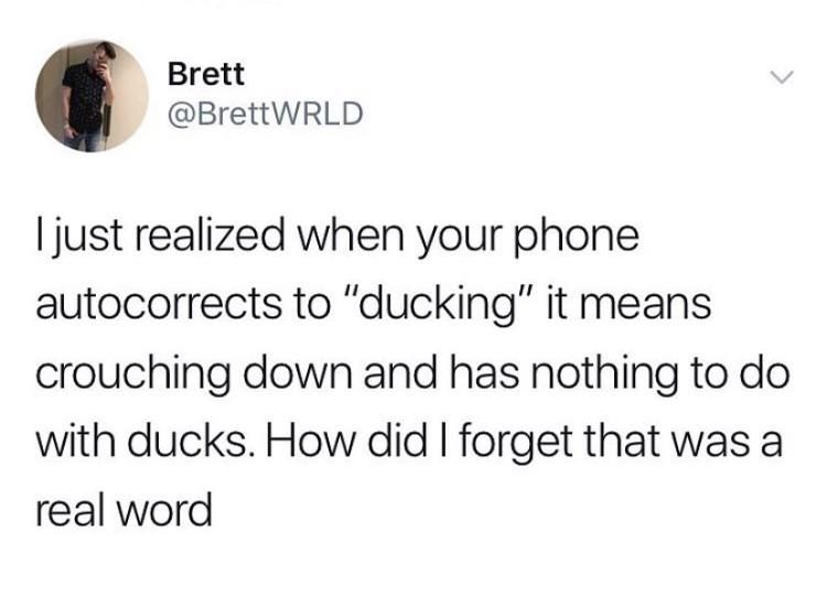 Ducking Autocorrect