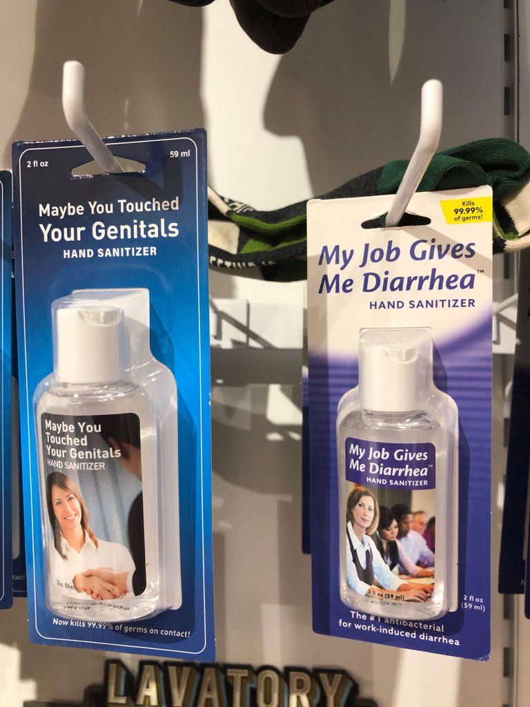 These hand sanitizers.
