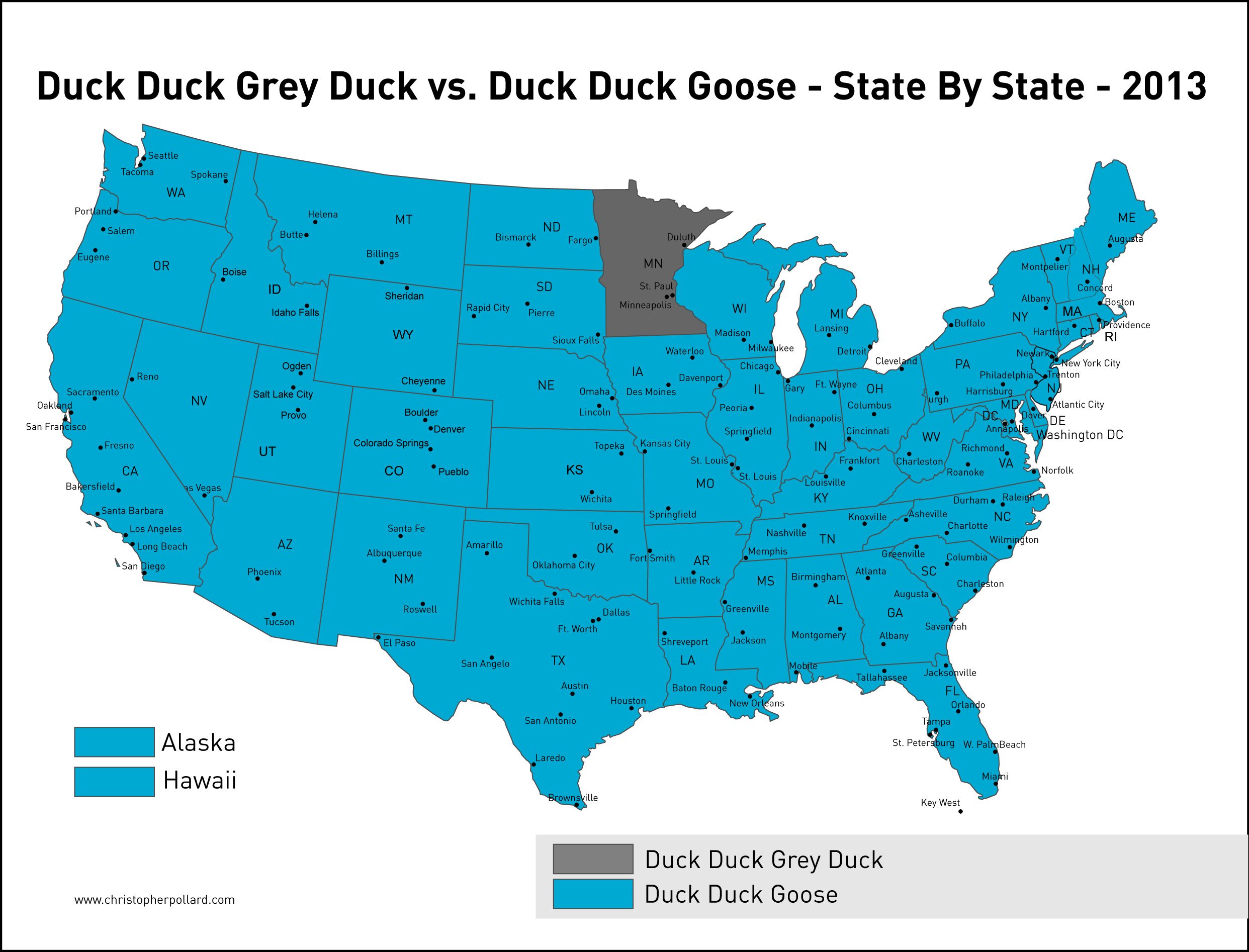 Just a reminder that Minnesota plays Duck Duck Grey Duck like a bunch of maniacs