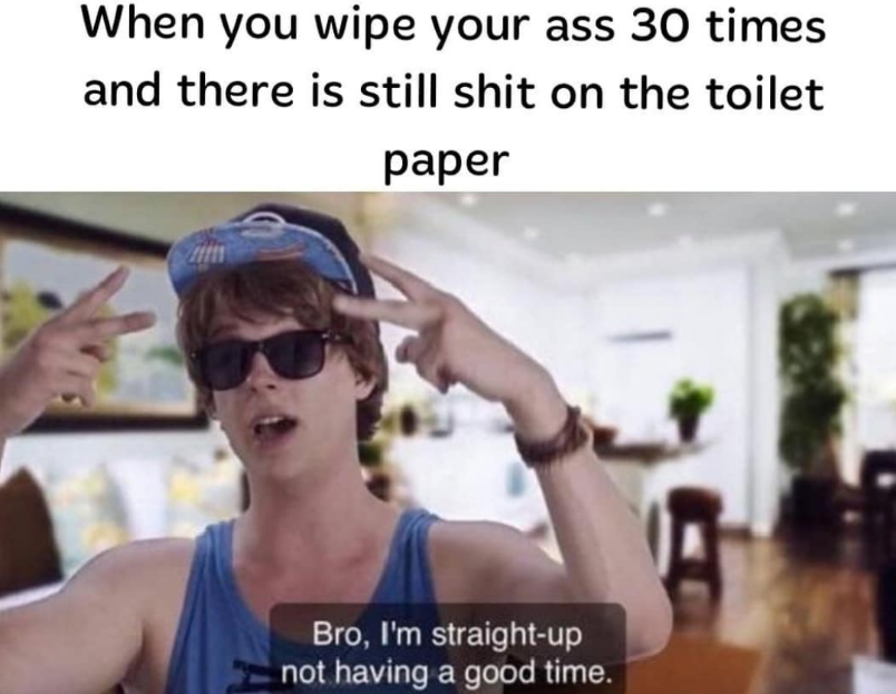 It burns
