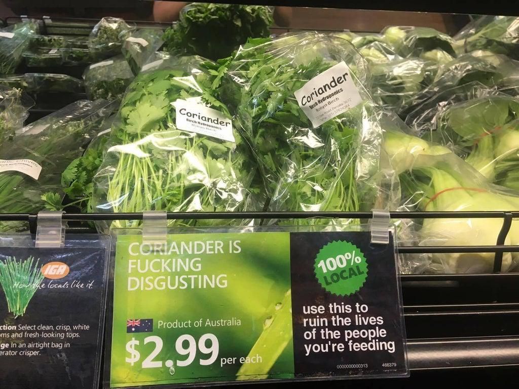 Coriander is what now?