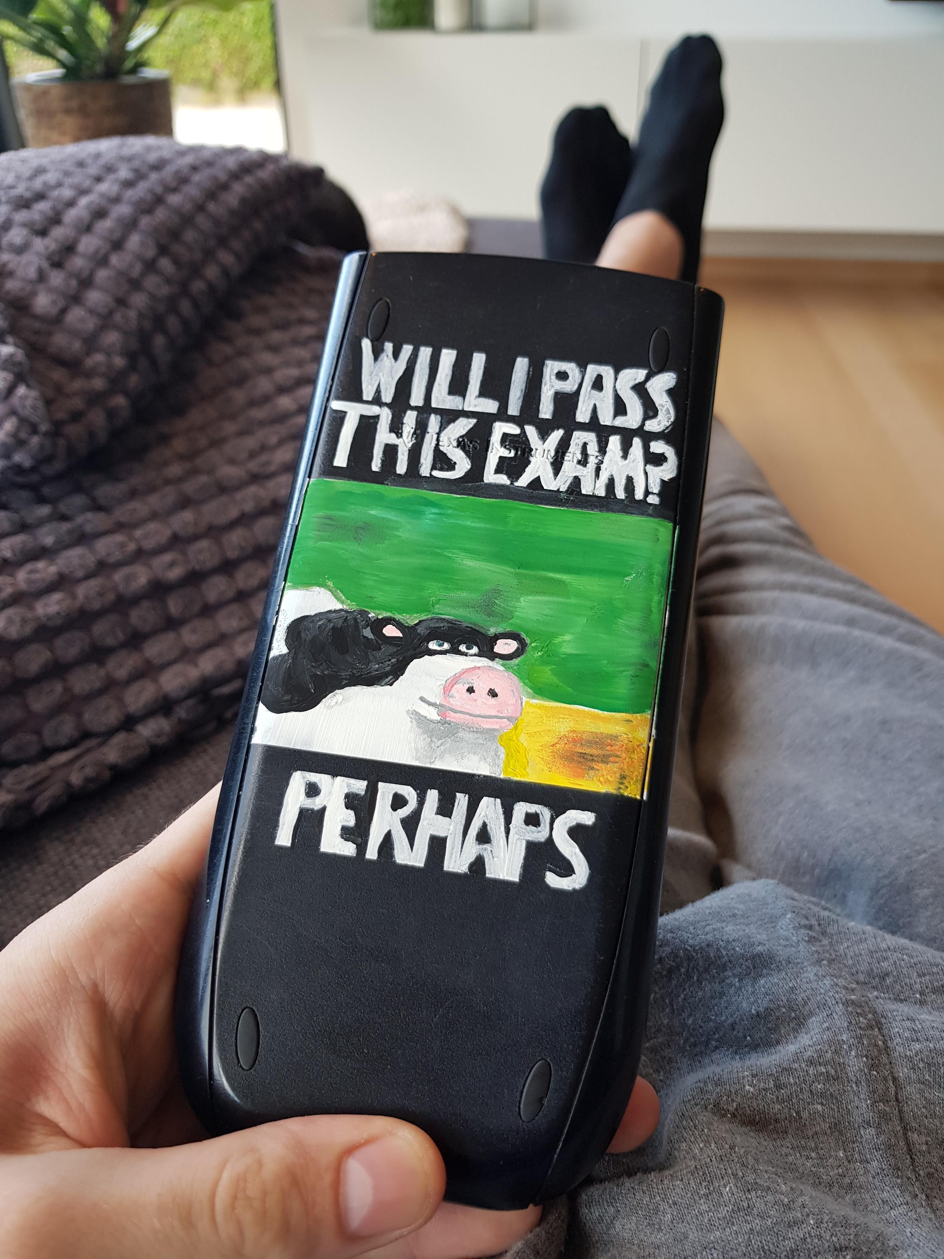 My sister painted my calculator :D