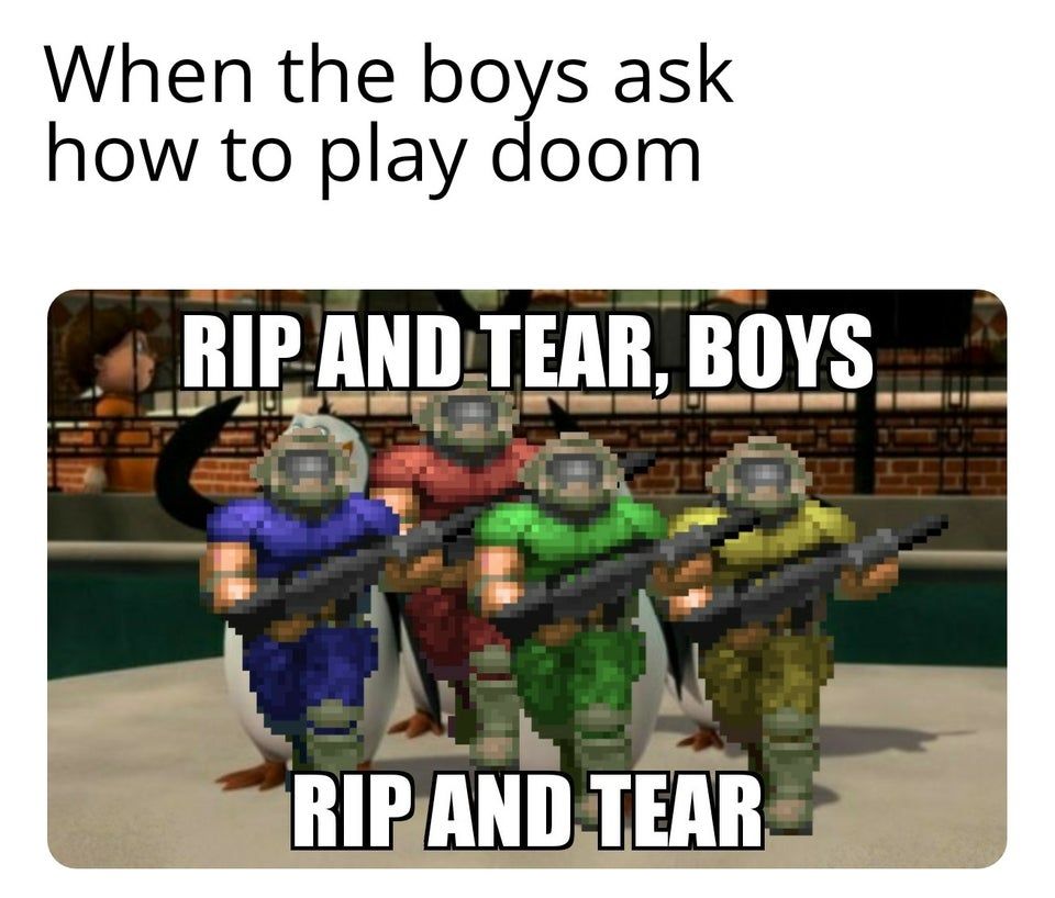 Me and the boys waiting for DOOM eternal