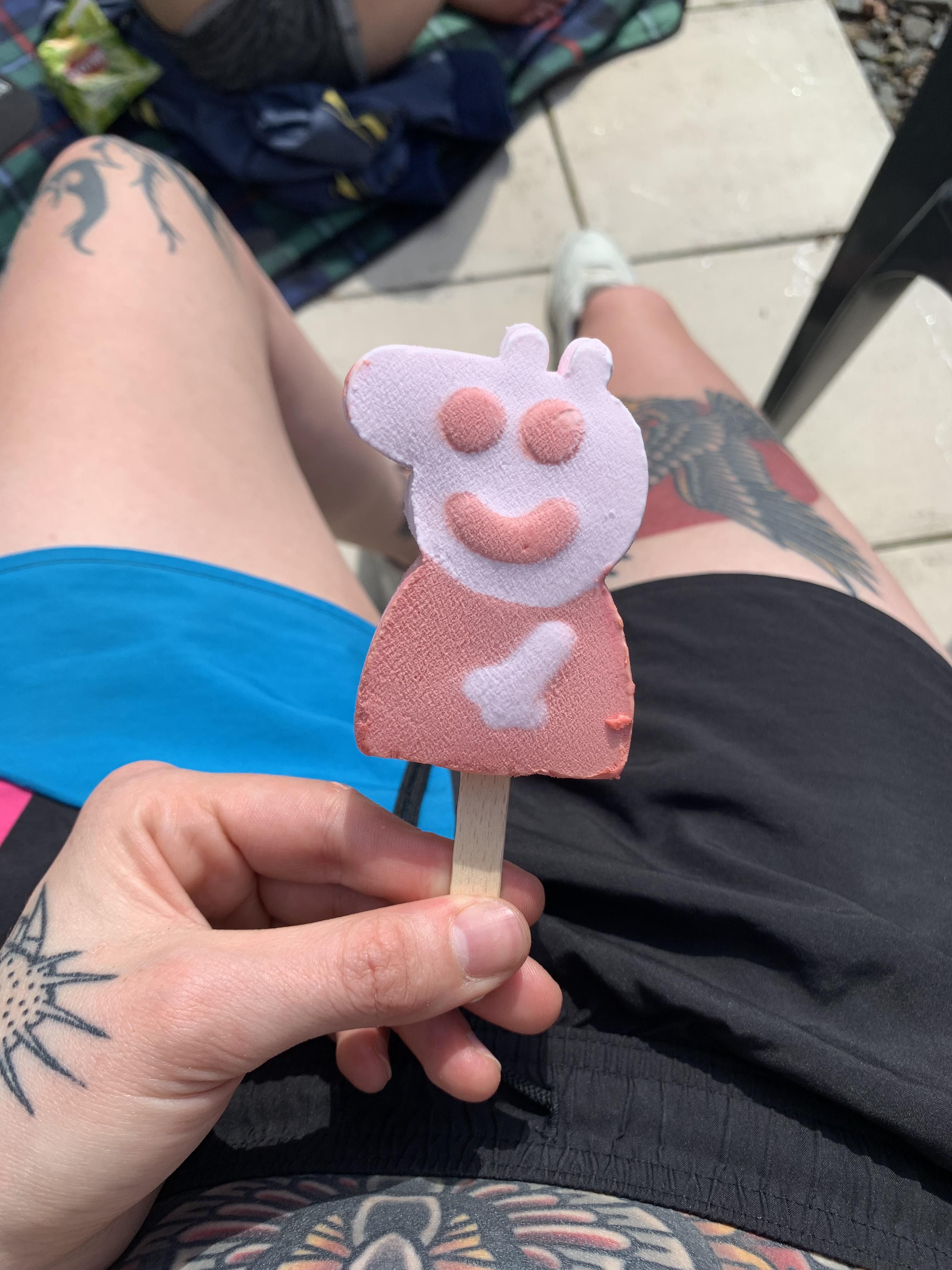 My peppa pig ice cream is a bit questionable..