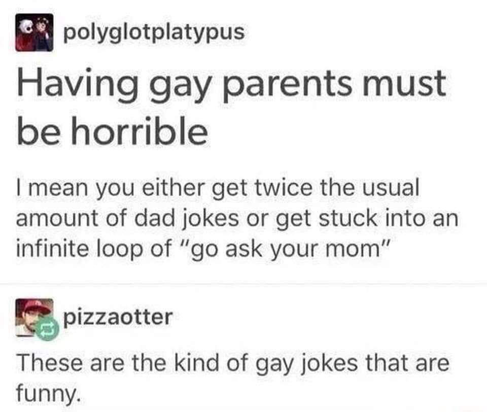 Acceptable gay joke