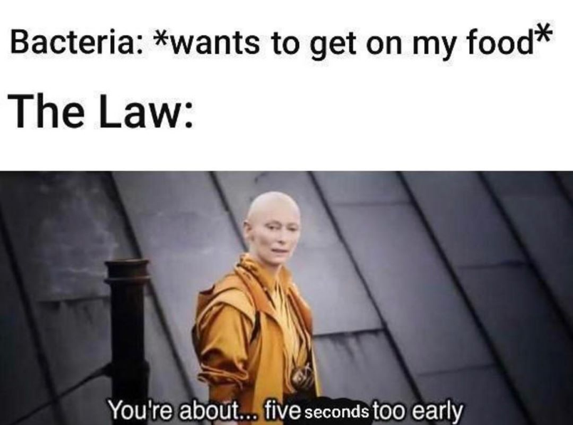You lose, bacteria