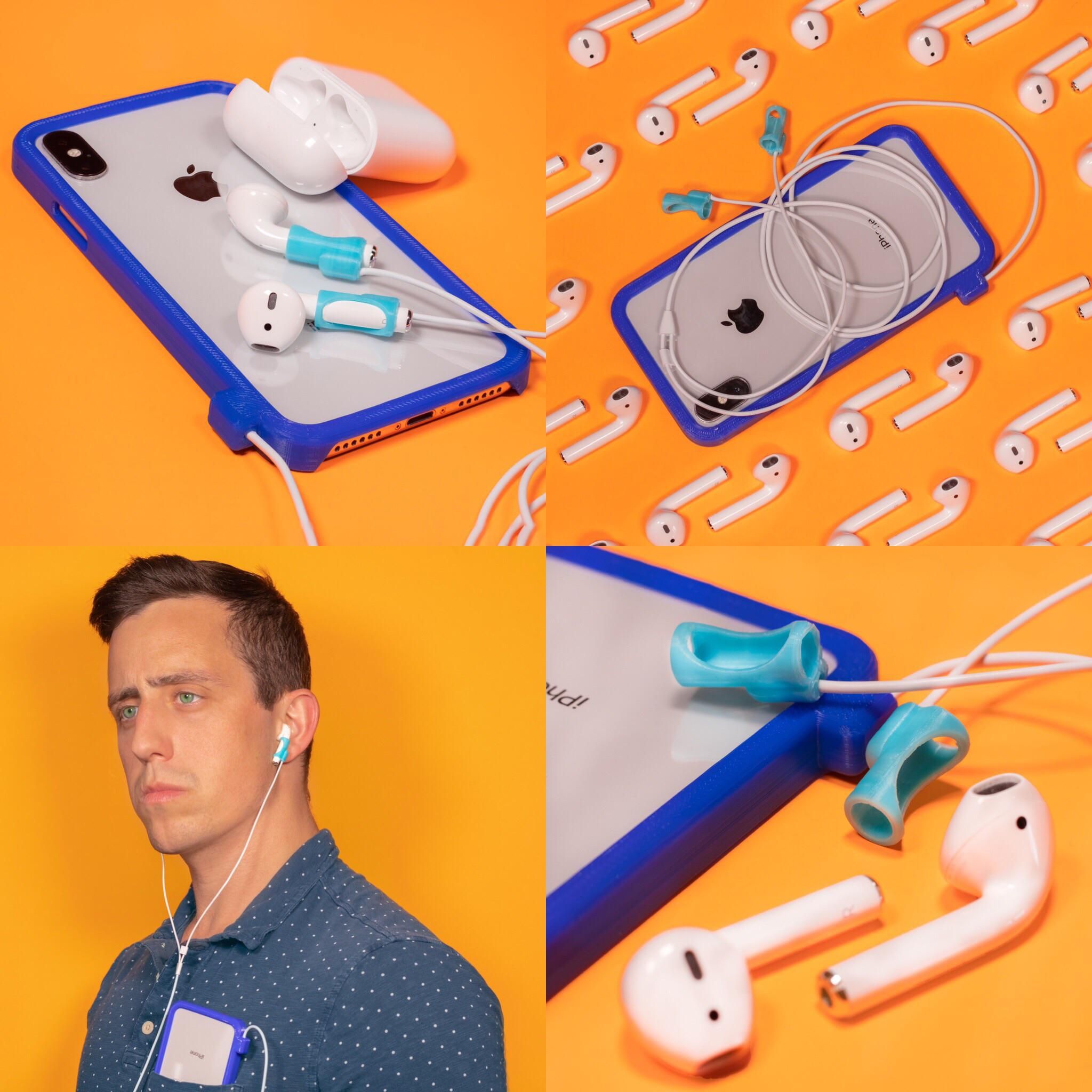 I was tired of always losing my AirPods, so I invented the TetherPods to always keep them attached to a case.
