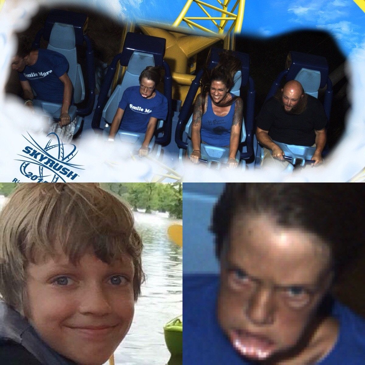 This roller coaster photo of me from 2015.