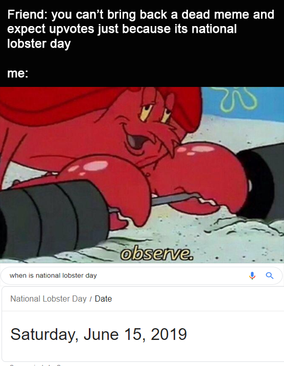 Happy lobster day