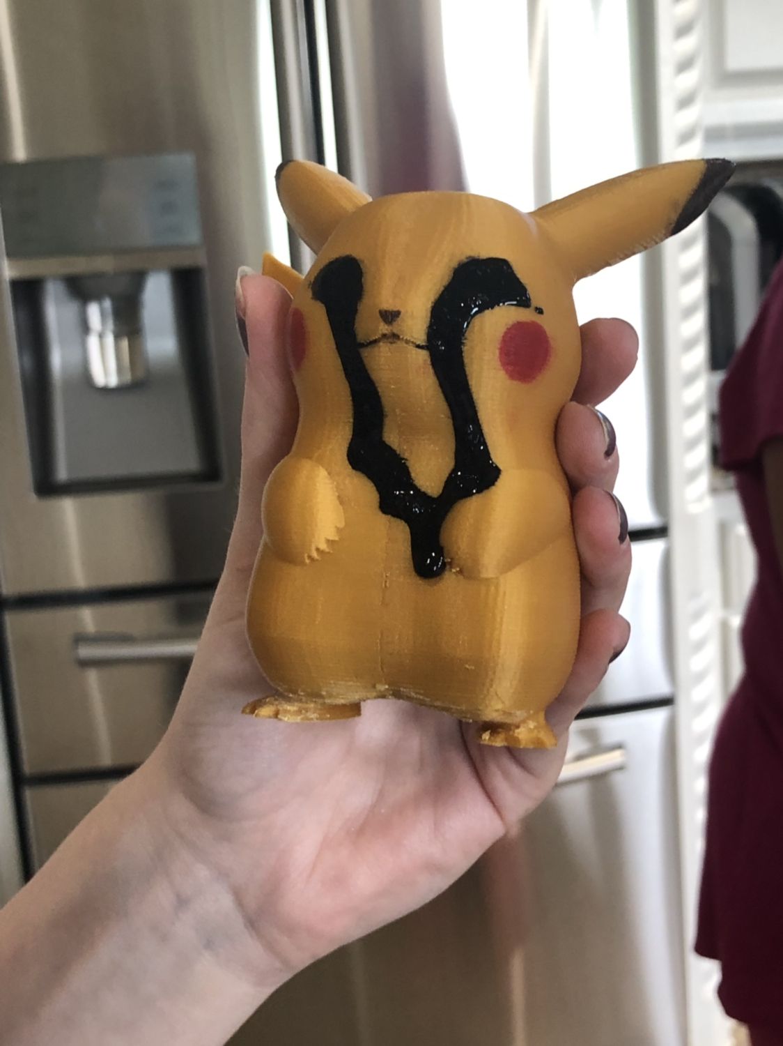 Detailing a 3D printed Pikachu did NOT go as planned