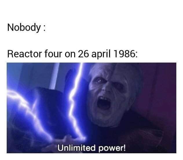 Chernobyl jokes?